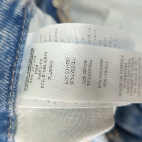 Good American Light Blue Straight Leg Jeans - Picture 8 of 9